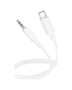 Borofone BL21 Lemon Cable Audio Jack 3.5mm to Type C Καλώδιο 1m - White