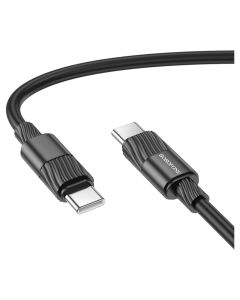 Borofone BX106 Charge Cable Καλώδιο Φόρτισης Type C σε Type C 60W 3A 1m - Black