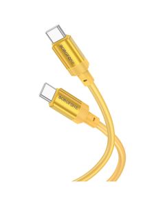 Borofone BX108 Start Cable Καλώδιο Φόρτισης Type C σε Type C 60W 3A 1m - Black