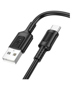 Borofone BX111 Feliz Cable Καλώδιο Φόρτισης 3A USB σε Type-C 1m - Black
