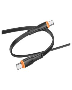 Borofone BX118 Esplendido Cable Καλώδιο Φόρτισης 60W 3A Type-C σε Type-C 1m - Black