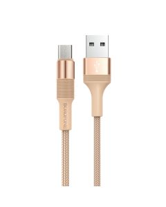 Borofone BX21 Outstanding Cable Καλώδιο Φόρτισης 2.4A USB σε Micro USB 1m - Gold