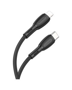 Borofone BX86 Advantage Cable Καλώδιο Φόρτισης PD 20W Type-C σε Lightning 1m - Black