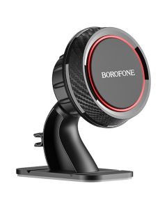 Borofone BH13 Graceful Car Holder Magnetic Βάση Στήριξης για Ταμπλό Αυτοκινήτου - Black / Red