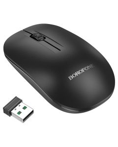 Borofone Computer Mouse BG14 Planet Wireless Ασύρματο Ποντίκι Υπολογιστή - Black - MT77995