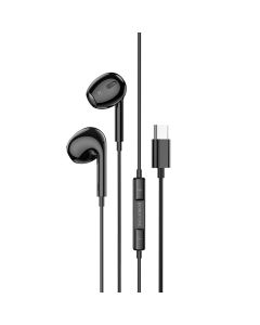 Borofone BM30 Max Acoustic Series DAC Earphones Handsfree Ακουστικά Type-C - Black