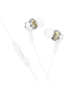 Borofone BM90 Miller In-Ear Earphones Hands Free Ακουστικά White