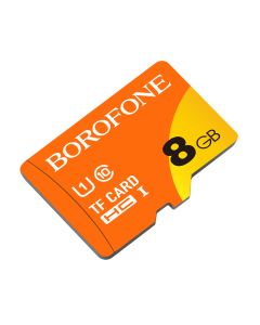 Borofone Memory Card MicroSD 8GB SDHC Class10 75MB/s - Orange