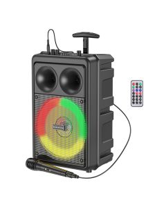 Borofone Portable Bluetooth Speaker BP9 Dancing Karaoke with Microphone - Black