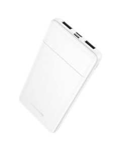 Borofone BJ88 Clever 2xUSB Power Bank Εξωτερική Μπαταρία 10000mAh - White - MT83465