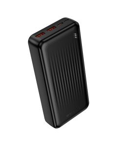 Borofone BJ80A Clever 2xUSB + Type C QC 3.0 22,5W PD 20W Power Bank Εξωτερική Μπαταρία 20000mAh - Black - MT80460