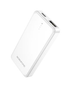 Borofone BJ48 Mini USB Power Bank Εξωτερική Μπαταρία 2500mAh - White