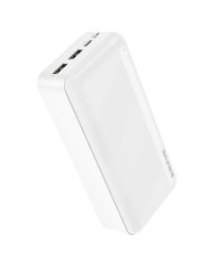 Borofone BJ27B Pindar 2xUSB Power Bank Εξωτερική Μπαταρία 30000mAh - White