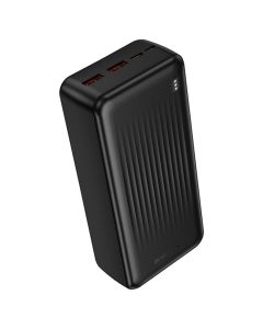 Borofone BJ80B Clever 2xUSB + Type C QC 3.0 22,5W PD 20W Power Bank Εξωτερική Μπαταρία 30000mAh - Black - MT80461