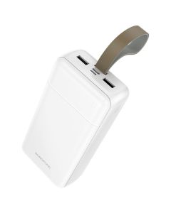 Borofone BJ88B Clever 2xUSB Power Bank Εξωτερική Μπαταρία 30000mAh - White - MT83464
