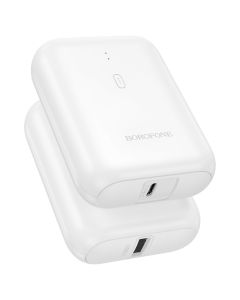 Borofone BJ81 Stability USB Power Bank Εξωτερική Μπαταρία 5000mAh - White - MT83458
