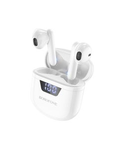 Borofone BW05 Pure Tone TWS Wireless Bluetooth Stereo Earbuds - White