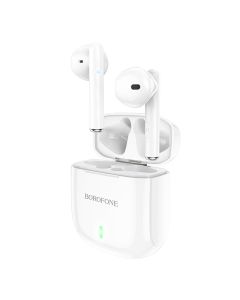 Borofone BW07 Wide Sound TWS Wireless Bluetooth Stereo Earbuds - White