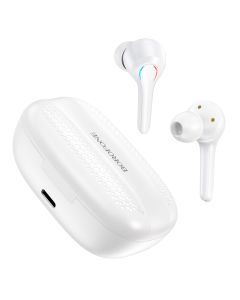 Borofone BW11 Graceful TWS Wireless Bluetooth Stereo Earbuds - White