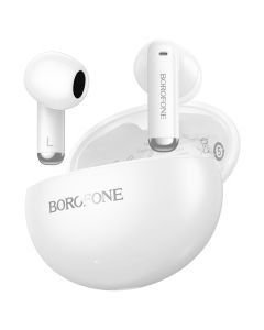 Borofone FQ12 Nice TWS Wireless Bluetooth Stereo Earbuds - White