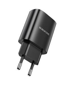 Borofone BN1 Innovative Wall Charger 2.1A Αντάπτορας Φόρτισης Τοίχου - Black