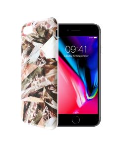 Marble Design Slim Fit Gel Case Θήκη Σιλικόνης Brown (iPhone 7 / 8 / SE 2020 / 2022)