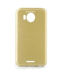 Forcell Jelly Brushed Slim Case Θήκη Σιλικόνης Gold (Microsoft Lumia 950 XL)