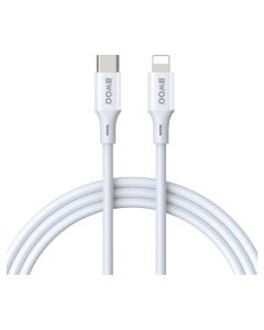 BWOO ΒΟ-X283C-L Fast Charging Data Cable 27W 3A Καλώδιο Φόρτισης Type-C PD to Lightning 1m White - MT82761