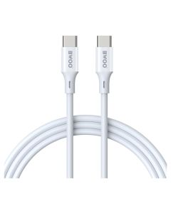 BWOO BO-X282C-C-2M Fast Charging Data Cable 60W Καλώδιο Φόρτισης Type-C PD to Type-C 2m White - MT82763