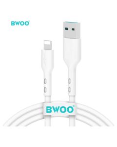 BWOO Charging Cable Καλώδιο Φόρτισης USB to Lightning 3A 1m - White - MT81745