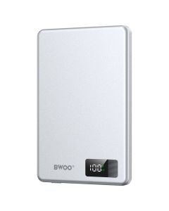BWOO BO-P75 Power Bank with MagSafe 5000mAh PD 20W Εξωτερική Μπαταρία - Silver - MT82275