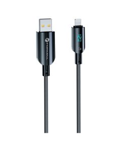 Forcell F-ENERGY C273 Digital 12W Καλώδιο Φόρτισης 2.4A USB σε Lightning 1.2m - Black - MT82656