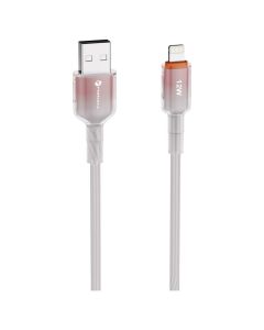 Forcell F-ENERGY C353 Gradient 12W Καλώδιο Φόρτισης 2.4A USB σε Lightning 1m - White - MT82655