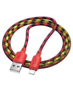 HOCO X116 Cable USB A to Lightning Charging 2.4A 1m Gradient Red