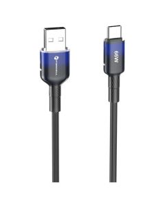 Forcell F-ENERGY C352 Gradient 66W Καλώδιο Φόρτισης QC4.0 3A USB σε Type C 1m - Black - MT82670