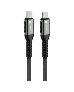 Forcell F-ENERGY C259 Cafule 27W Καλώδιο Φόρτισης 3A Type C σε Lightning 2m - Black - MT82666