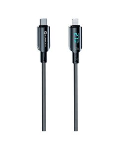 Forcell F-ENERGY C276 Digital 27W Καλώδιο Φόρτισης 3A Type C σε Lightning 1.2m - Black - MT82664