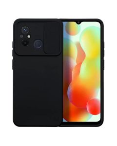 Silicone Lens Privacy Slider Camera Cover Θήκη με Κάλυμμα Κάμερας Black (Xiaomi Redmi 12C)