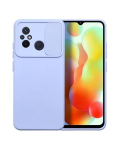 Silicone Lens Privacy Slider Camera Cover Θήκη με Κάλυμμα Κάμερας Lavender (Xiaomi Redmi 12C)