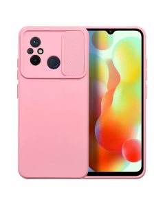 Silicone Lens Privacy Slider Camera Cover Θήκη με Κάλυμμα Κάμερας Light Pink (Xiaomi Redmi 12C)