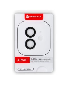Forcell Premium Camera Lens Tempered Glass Prοtector Black (iPhone 12 / 12 Mini)