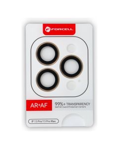 Forcell Premium Camera Lens Tempered Glass Prοtector Golden (iPhone 13 Pro / 13 Pro Max)