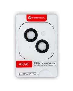 Forcell Premium Camera Lens Tempered Glass Prοtector Black (iPhone 14 / 14 Plus)