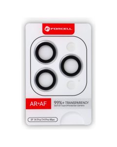 Forcell Premium Camera Lens Tempered Glass Prοtector Silver (iPhone 14 Pro / 14 Pro Max)