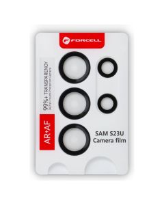 Forcell Premium Camera Lens Tempered Glass Prοtector Black (Samsung Galaxy S23 Ultra) - MT82511