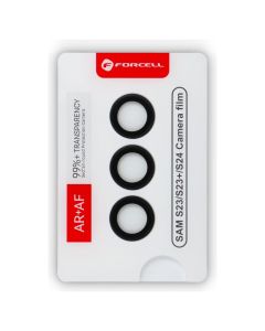 Forcell Premium Camera Lens Tempered Glass Prοtector Black (Samsung Galaxy S24)