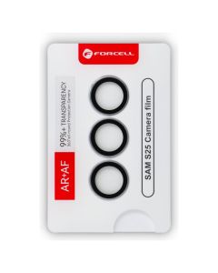 Forcell Premium Camera Lens Tempered Glass Prοtector Silver (Samsung Galaxy S25)