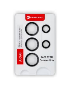 Forcell Premium Camera Lens Tempered Glass Prοtector Titanium White Silver (Samsung Galaxy S25 Ultra)