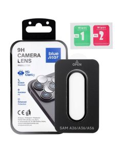 Blue Star Easy Install Premium Camera Lens Tempered Glass Prοtector Black (Samsung Galaxy A36 5G) - MT83001