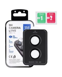 Blue Star Easy Install Premium Camera Lens Tempered Glass Prοtector Black (Xiaomi Redmi 15C 5G) - MT83633